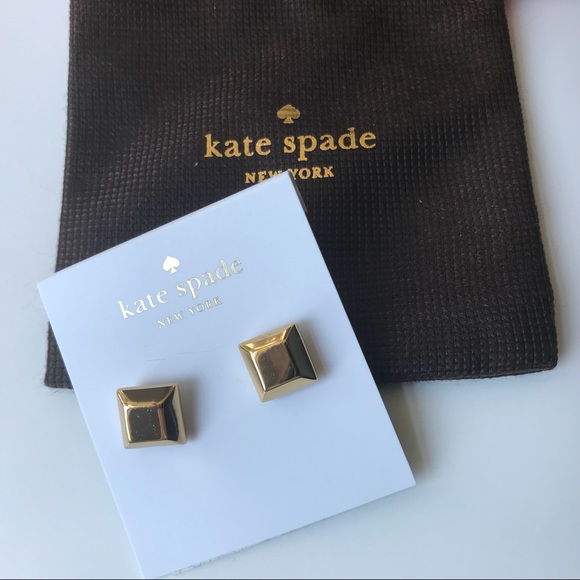 Kate ♠️ Gold Tone Big Dipper Stud Earrings - Picture 4 of 5